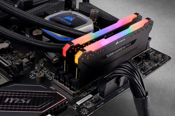 MEMORIA DDR4 CORSAIR 16GB (2X8GB) 3200 MHZ VENGEANCE RGB PRO BLACK - Imagen 3