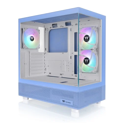 TT VIEW 270 PLUS TG GABINETE TT VIEW 270 PLUS ARGB TG X2 FAN ARGB X3 HYDRANGEA BLUE - Imagen 1