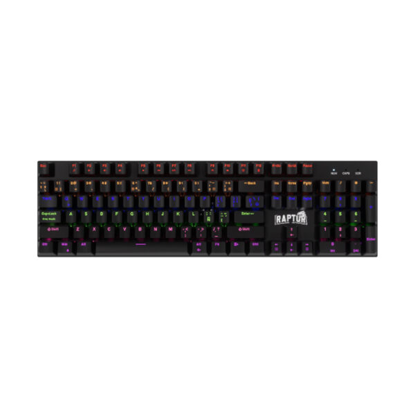 TECLADO GAMER RAPTOR FIRECLAW M104 MECANICO RETROILUMINADO SWITCH RED OUTEMU
