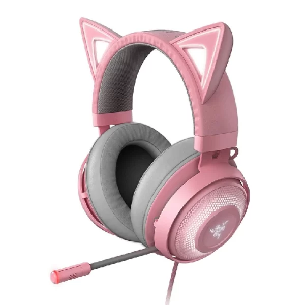 AURICULAR GAMER RAZER KRAKEN KITTY CHROMA QUARTZ