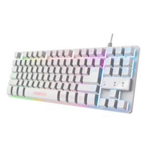 TECLADO TRUST THADO TKL ES WHITE GXT833W