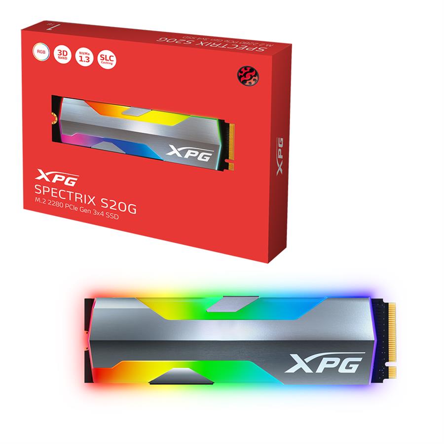 DISCO SSD XPG SPECTRIX S20G 500GB RGB NVME
