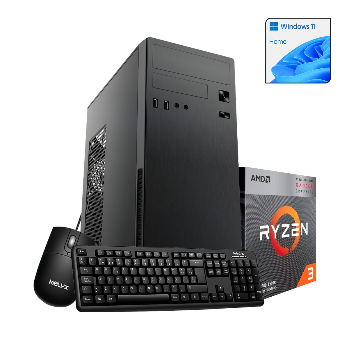 PC KELIX AMD RYZEN 3-3200G 8GB M.2 256G WIN11