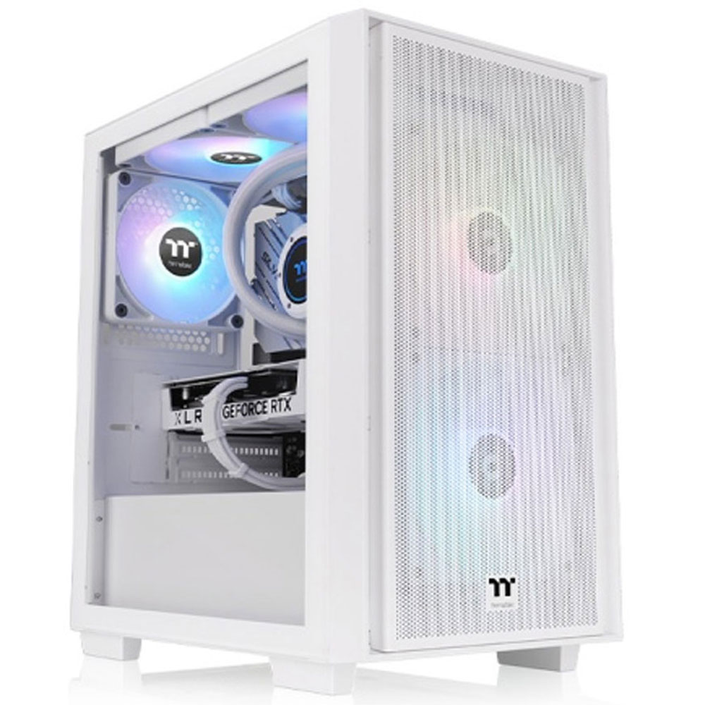 1758553650_13 GABINETE THERMALTAKE H16 TG C/COOLERS X3/ SIN Fuente BLANCO - Imagen 1