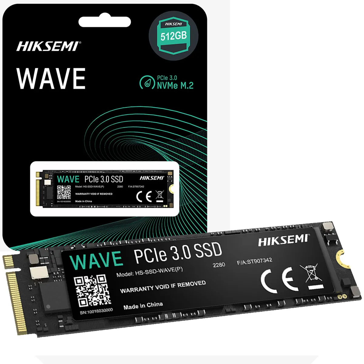 51251255_4 DISCO SSD M.2 HIKSEMI 512GB WAVE NVME PCIE 3.0 - Imagen 1