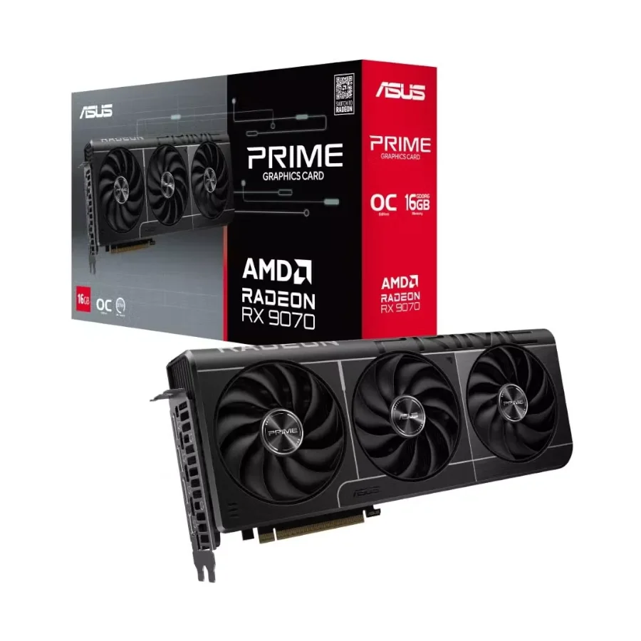 9070prime PLACA DE VIDEO ASUS PRIME RX 9070 O 16GB - Imagen 1