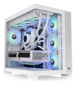 GABINETE THERMALTAKE VIEW 380 XL TG 4FAN ARGB SNOW WHITE - Imagen 2
