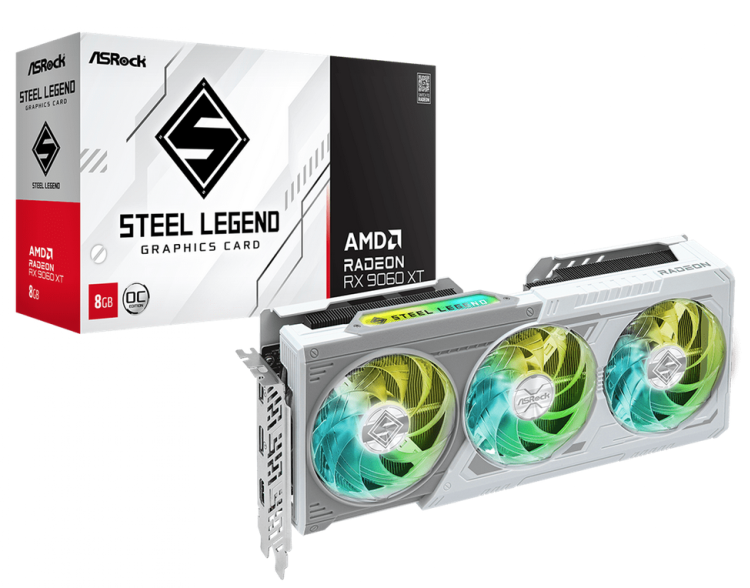 nb_PLACA-DE-VIDEO-ASROCK-RX9060XT-8GB-OC-STEEL-LEGEND-WHITE_ver_a828f56b6d2229e4a89fda113c2ad070 PLACA DE VIDEO ASROCK RX9060XT 8GB OC STEEL LEGEND WHITE - Imagen 1