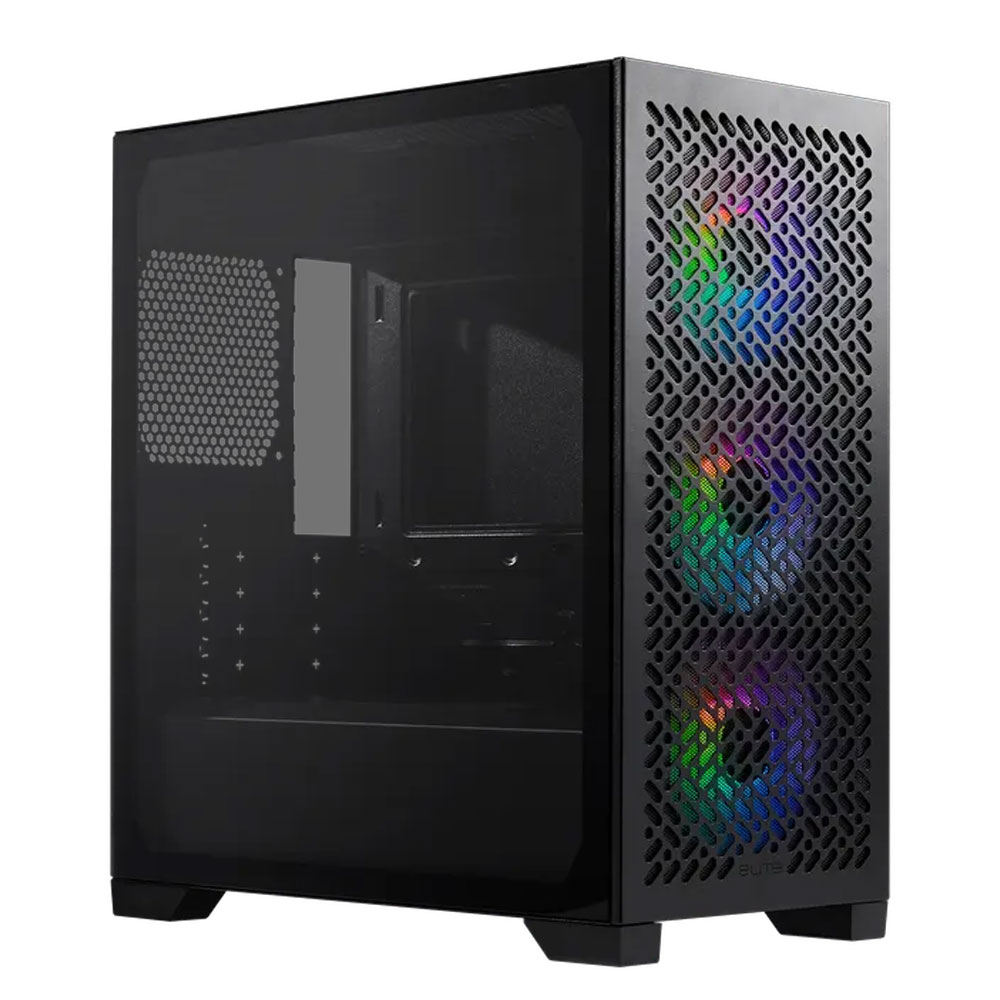 1757337166_1 GABINETE COOLER MASTER ELITE 302 BLACK (3 Fans ARGB) - Imagen 1