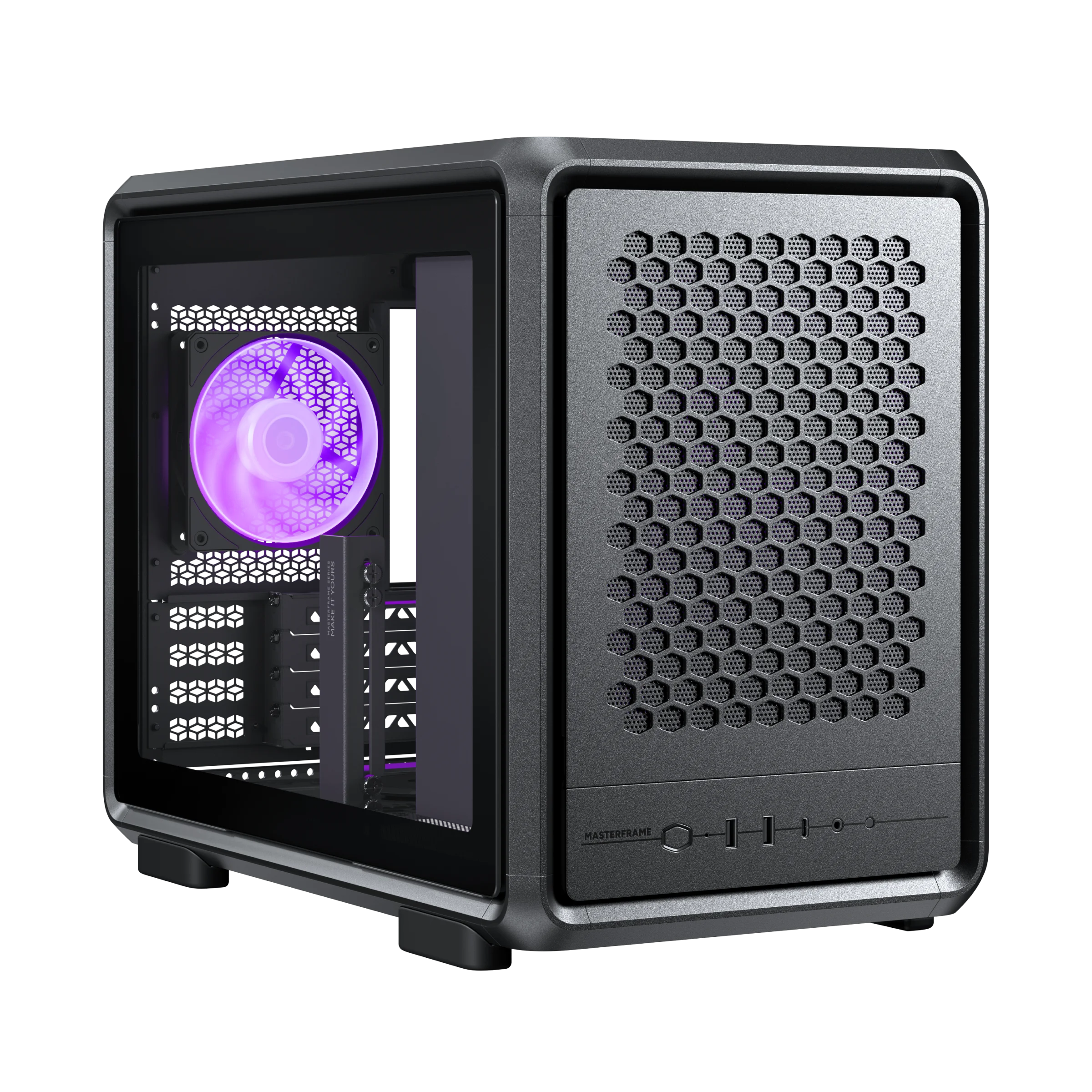 masterframe-400-mesh_overview GABINETE COOLER MASTER 400 MASTER FRAME MESH BLACK - Imagen 1