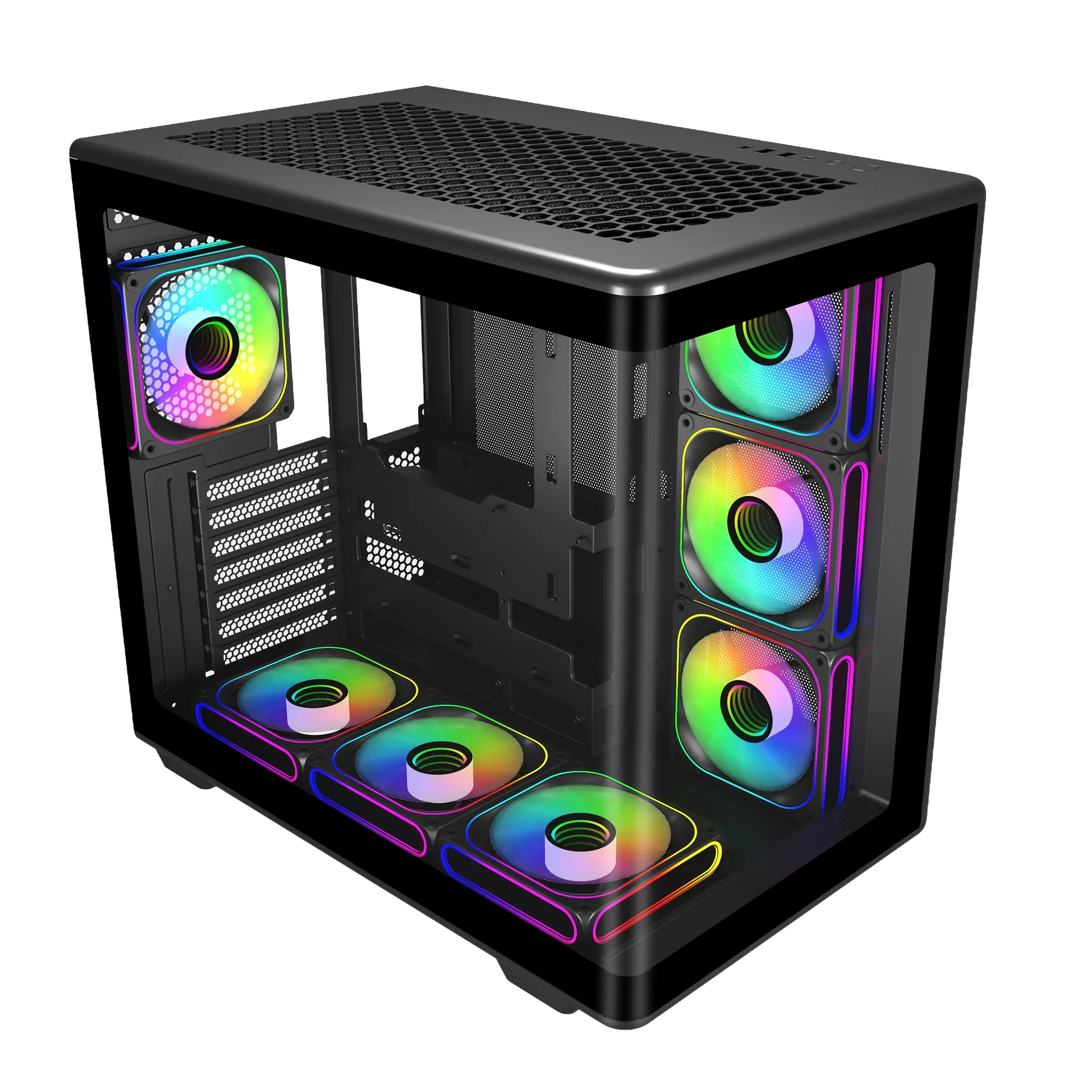 smart GABINETE COOLER MASTER 600 ELITE BLACK ARGB S/COOLERS - Imagen 1