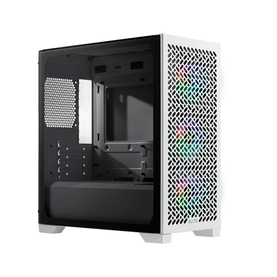 x1-7 GABINETE COOLER MASTER ELITE 302 WHITE - Imagen 1