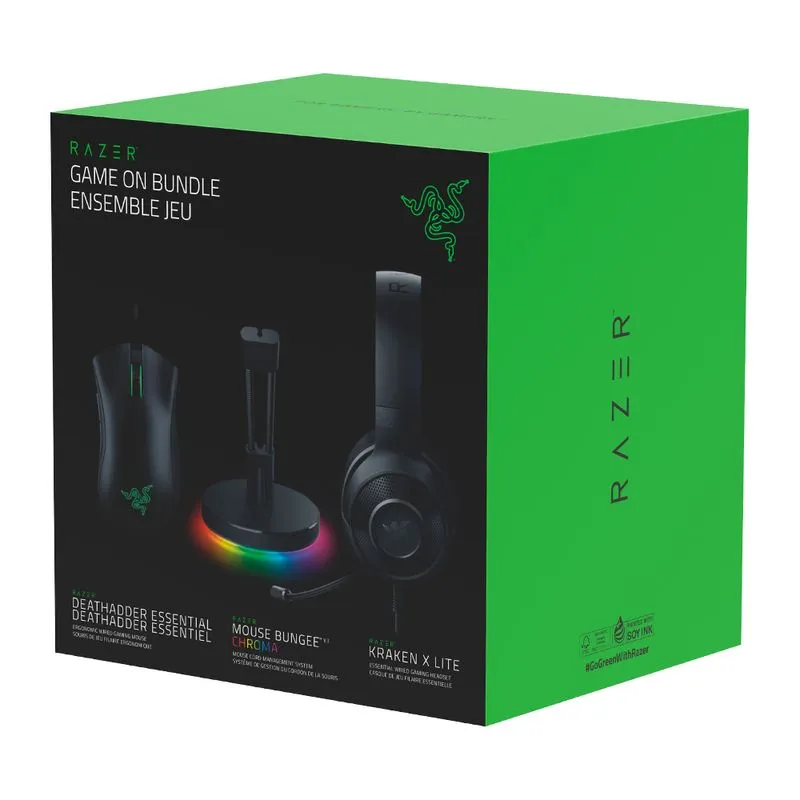 RAZER COMBO GAME ON BUNDLE MOUSE + AURICULAR + BUNGEE RAZER COMBO GAME ON BUNDLE MOUSE + AURICULAR + BUNGEE - Imagen 1