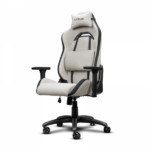 SILLA GAMER TRUST RUYA GXT723 FABRIC TELA BEIGE - Imagen 3