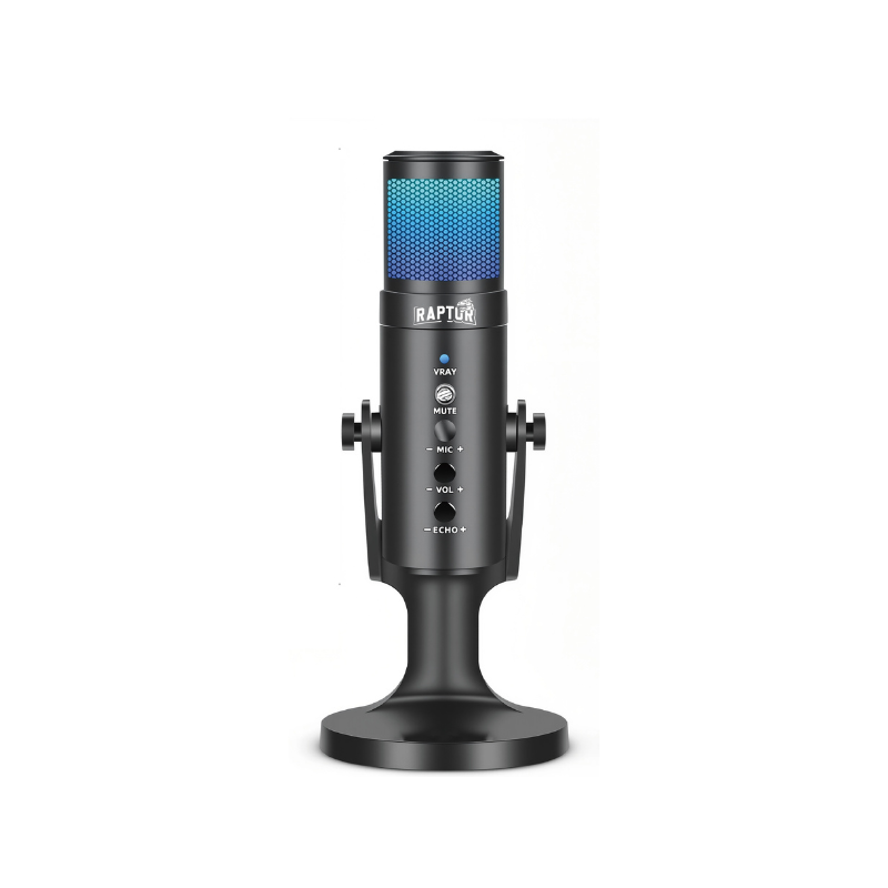 0000000000418392265770418392 MICROFONO RAPTOR VOX PRO RGB USB P/STREAMING - Imagen 1