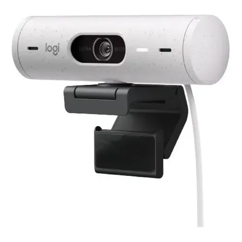 D_Q_NP_917898-MLA99936155549_112025-O WEB CAM LOGITECH BRIO 500 WHITE FULL HD - Imagen 1