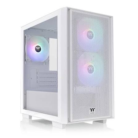THERMALTAKE H16TG ARGB BLANCO GABINETE THERMALTAKE H16 + TG X3 COOLER ARGB BLANCO - Imagen 1