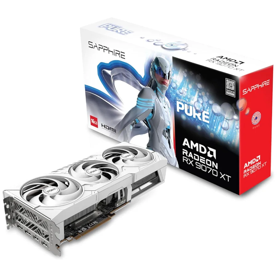 x1-14 SAPPHIRE RADEON RX 9070 XT PURE 16GB GDDR6 - Imagen 1