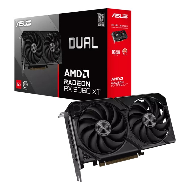 000000000001861325144imagen1 PLACA DE VIDEO ASUS DUAL RX 9060XT 16GB - Imagen 1