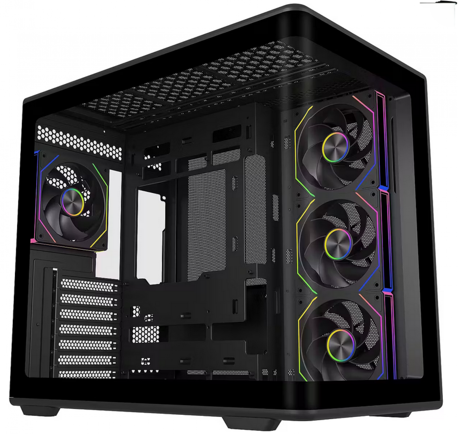 GABINETE COOLER MASTER 600 ELITE BLACK ARGB x 4 COOLERS GABINETE COOLER MASTER 600 ELITE BLACK ARGB x 4 COOLERS - Imagen 1