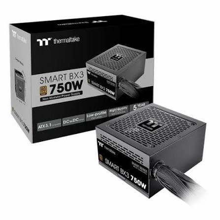 images (22) FUENTE GAMER THERMALTAKE SMART BX3 750W 80 PLUS BRONZE - Imagen 1