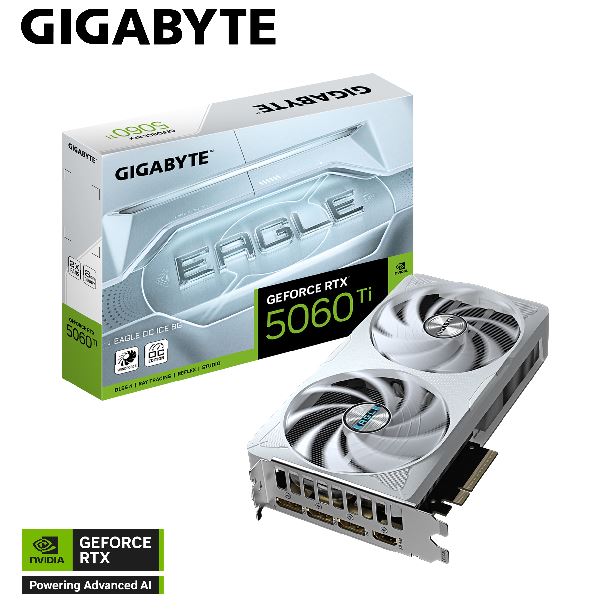 placa-de-video-geforce-rtx-5060-ti-8gb-gigabyte-eagle-oc-ice-0 PLACA DE VIDEO GIGABYTE RTX 5060TI EAGLE OC ICE 8GB (WHITE) - Imagen 1