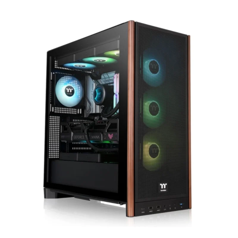 000000000041859131883aart--3- GABINETE THERMALTAKE S370 WS TG FAN CT120 X4 BLACK - Imagen 1