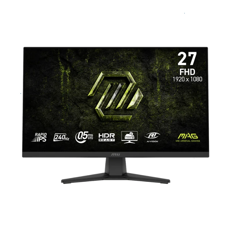 000000000041862908091artic--45- MONITOR GAMER MSI 27" MAG 272F FHD RAPID IPS 240HZ 0.5MS FLAT 2XHDMI + 1XDP - Imagen 1