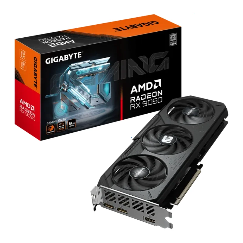 000000000041865823166artic--75- PLACA DE VIDEO GIGABYTE RADEON RX 9050 GAMING OC 8GB - Imagen 1