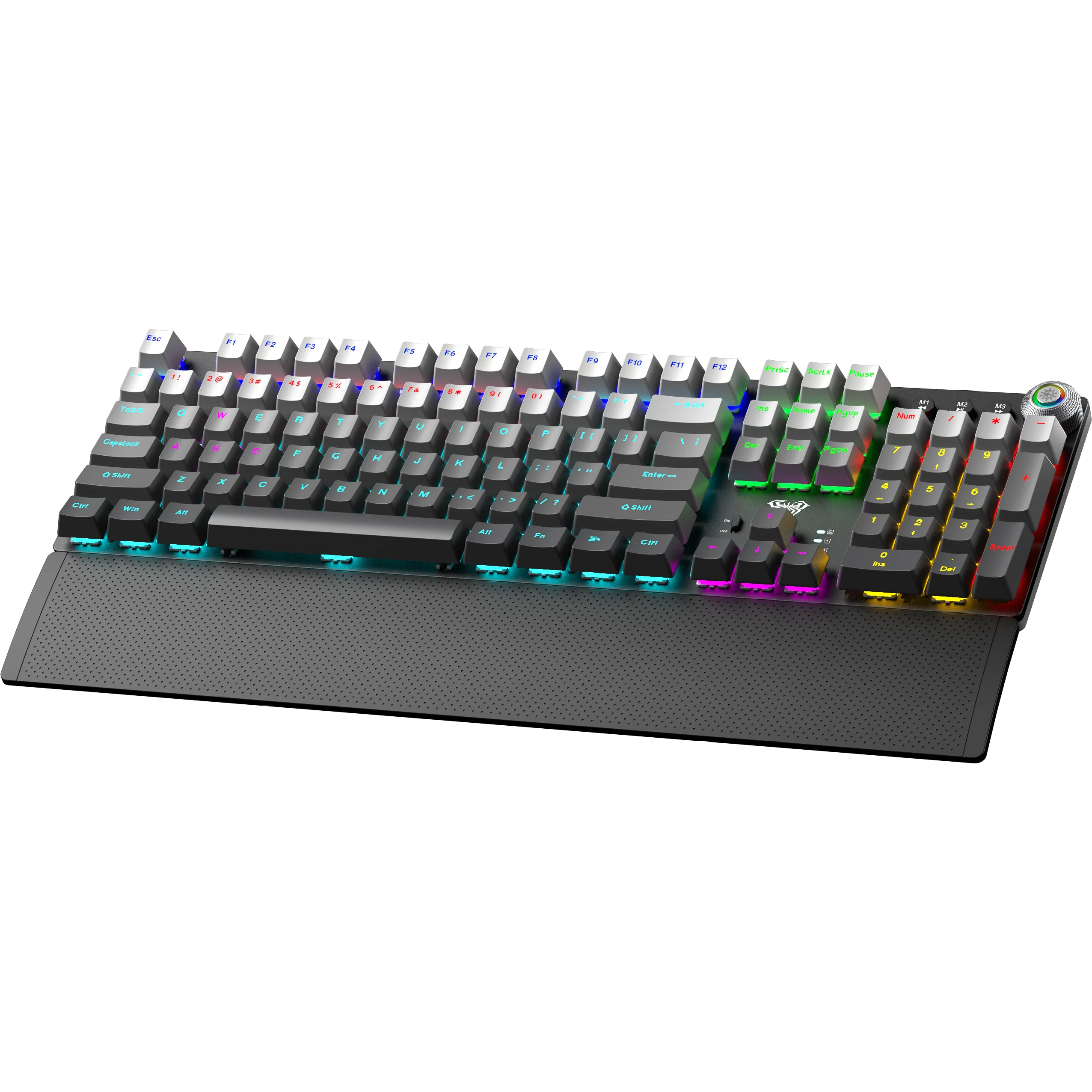 2_3f4b28b9-c41d-4ace-8276-f3c0e5a8fab6 AULA F2088AIR GREY WIRELESS FULL RAINBOW RGB SW RED TECLADO MECANICO - Imagen 1