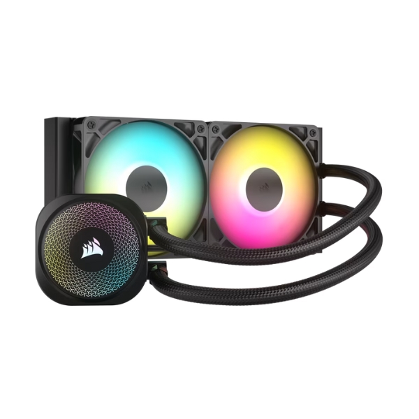 COO318 WATER COOLING CORSAIR NAUTILUS 2X CPU COOLER 240MM RS ARGB BLACK - Imagen 1