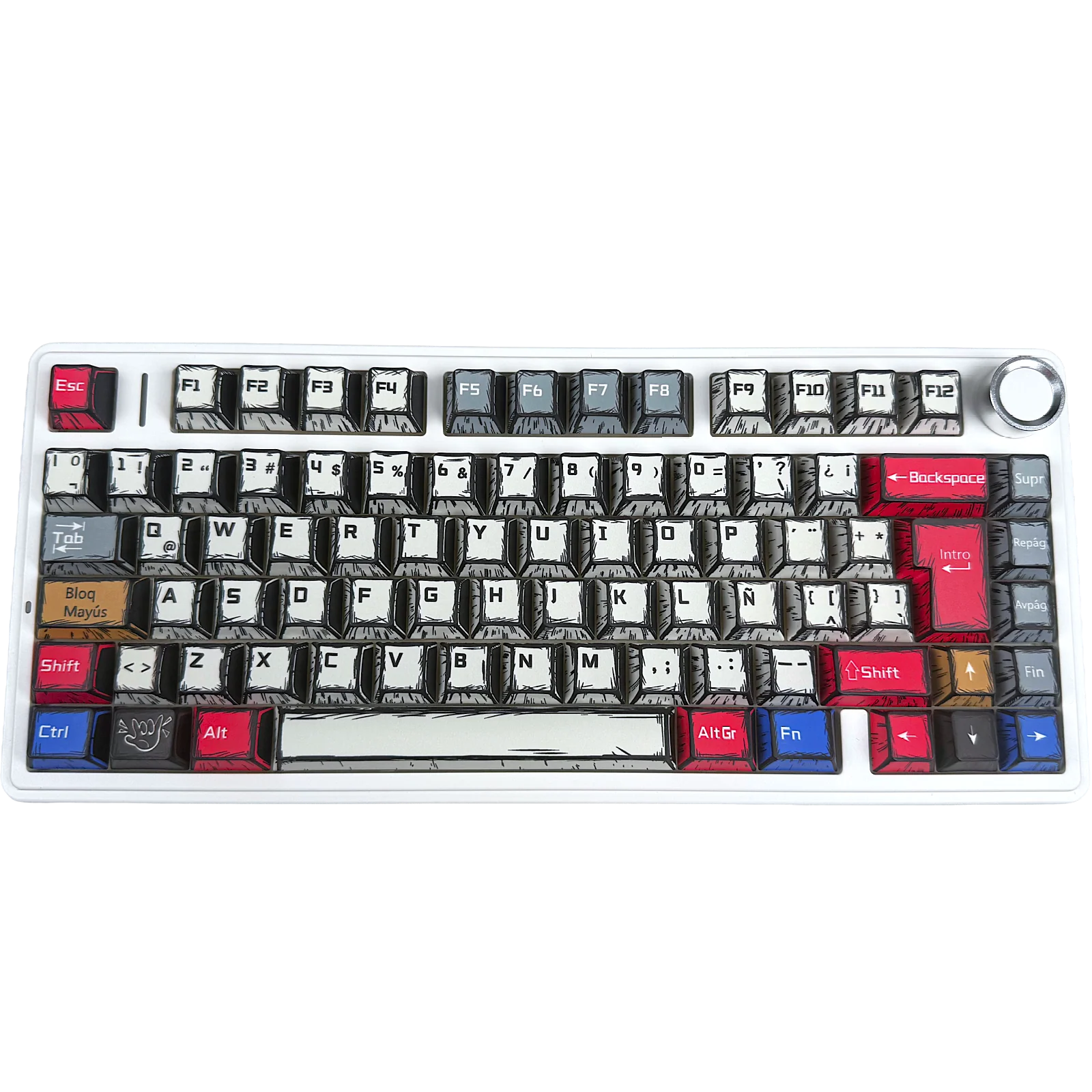 Untitled-26dejuniode2026alas16.36.09a AULA F75 COMIC WIRELESS 75% RGB SW REAPER ESPAÑOL TECLADO MECANICO - Imagen 1