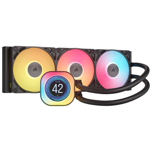 concepto-18089091 WATER COOLING CORSAIR ICUE LINK TITAN 360 RX LCD 3X CPU COOLER 360MM BLACK - Imagen 1