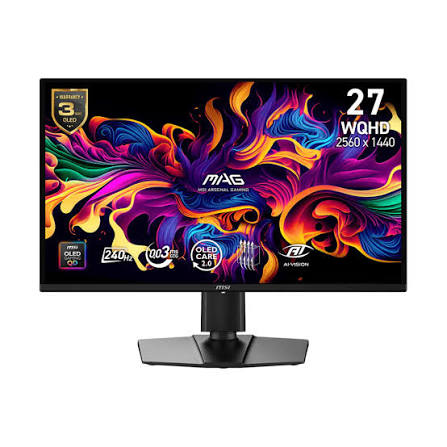 images (29) MONITOR GAMER MSI 27" MAG 274QD QHD OLED 240HZ 0.03MS FLAT 2XHDMI + 1XDP - Imagen 1
