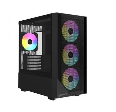 images (31) GABINETE GAMER RAIDMAX MESHIAN X609M BLACK MicroATX TG ARGB - Imagen 1