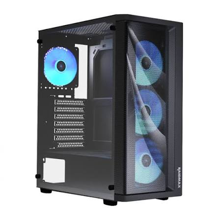 images (32) GABINETE GAMER RAIDMAX MESHIAN X922 BLACK ATX TG ARGB - Imagen 1