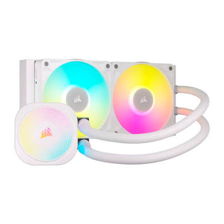images (35) WATER COOLING CORSAIR ICUE LINK TITAN 240 RX RGB 2X CPU COOLER 240MM WHITE - Imagen 1