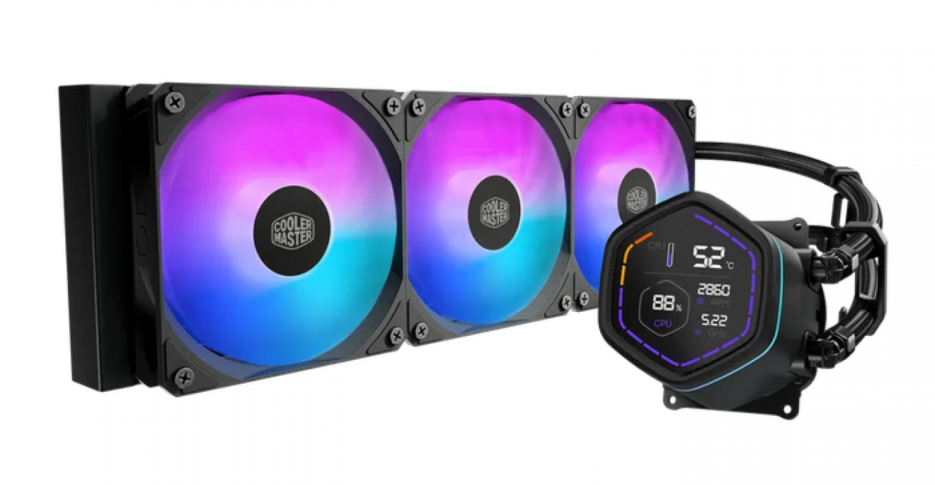 nb_WATER-COOLER-MASTER-MASTERLIQUID-CORE-NEX-DIGITAL-360-BLACK-ARGB_size_h686_3bf29ef7d35ff2c980234a64e9702461 WATER COOLER MASTER MASTERLIQUID CORE NEX DIGITAL 360 BLACK ARGB - Imagen 1