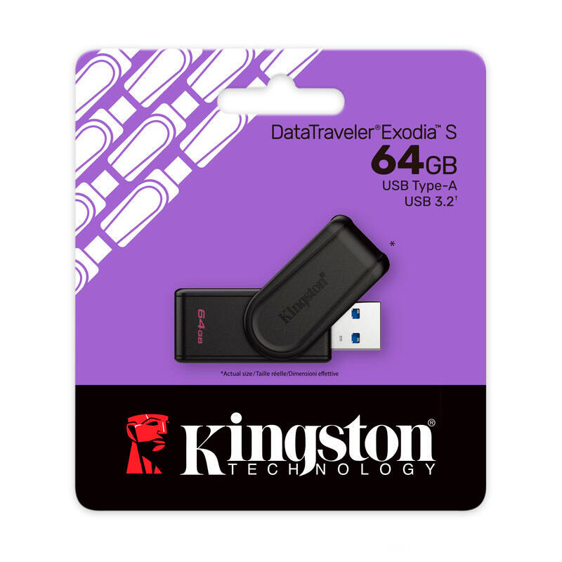000000000001746178983Pendrive-64Gb-Kingston-Dtxs-3.2-Exodia-S-Negro PENDRIVE 64GB KINGSTON DTXS - Imagen 1