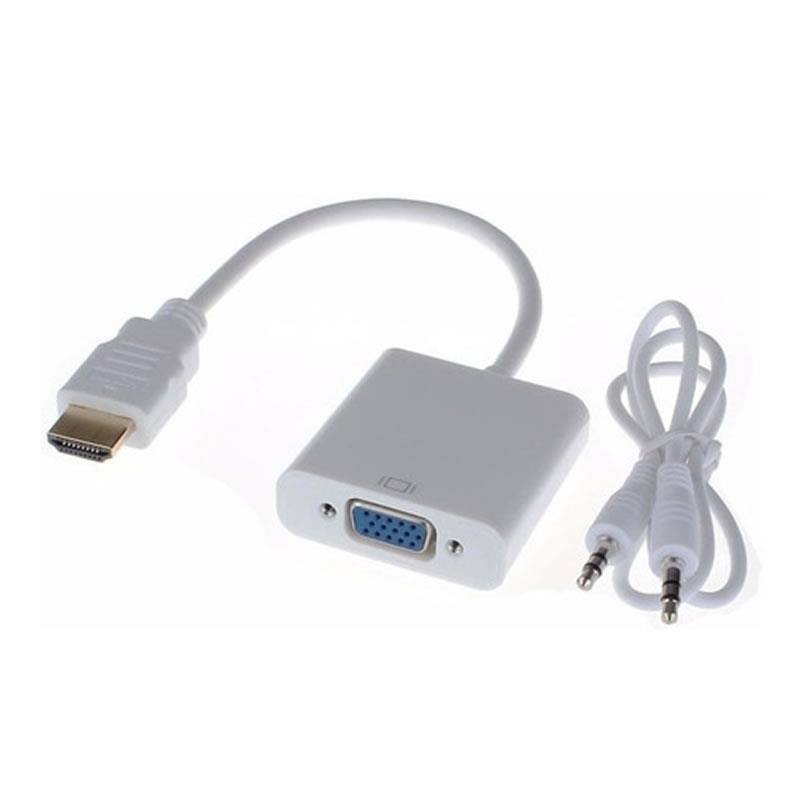 5140_800 CONVERSOR HDMI A VGA+AUDIO 3.5 CON CABLE NETMAK - Imagen 1