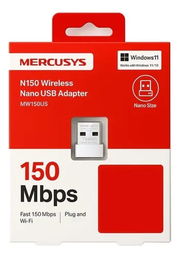 D_NQ_NP_905213-MLA87639993483_072025-O MERCUSYS ADAPTADOR WIRELESS 150 MBPS - Imagen 1